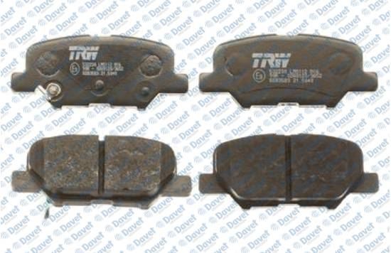 TRW GDB3583 Arka Fren Balatasi P4008 1.6-1.8hdi 12>Mitsubishi Asx 10>Outlander Ill 2.0-2.0 4wd-2.2
